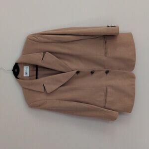 VINTAGE TAN CAMEL HAIR Wool Blend BLAZER SIZE 12